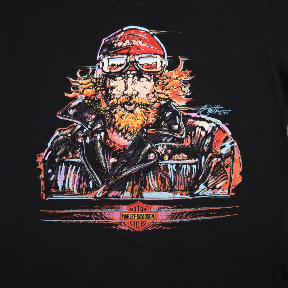 Vintage 1993 Harley-Davidson Paul Smith Holoubek T-Shirt Biloxi Mississippi M - Picture 3 of 9